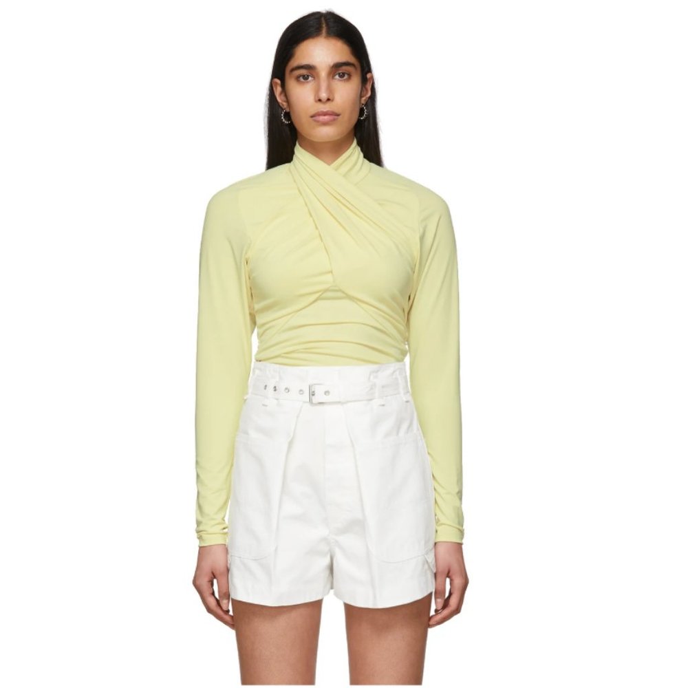 ISABEL MARANT - Yellow Crossover Top (NWT)